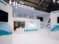 B-Side Studio - stand HISENSE - realizzazione Barberini